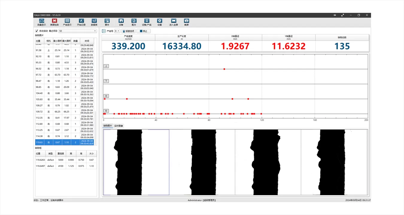 Defect image display function, reducing the hassle of finding defects