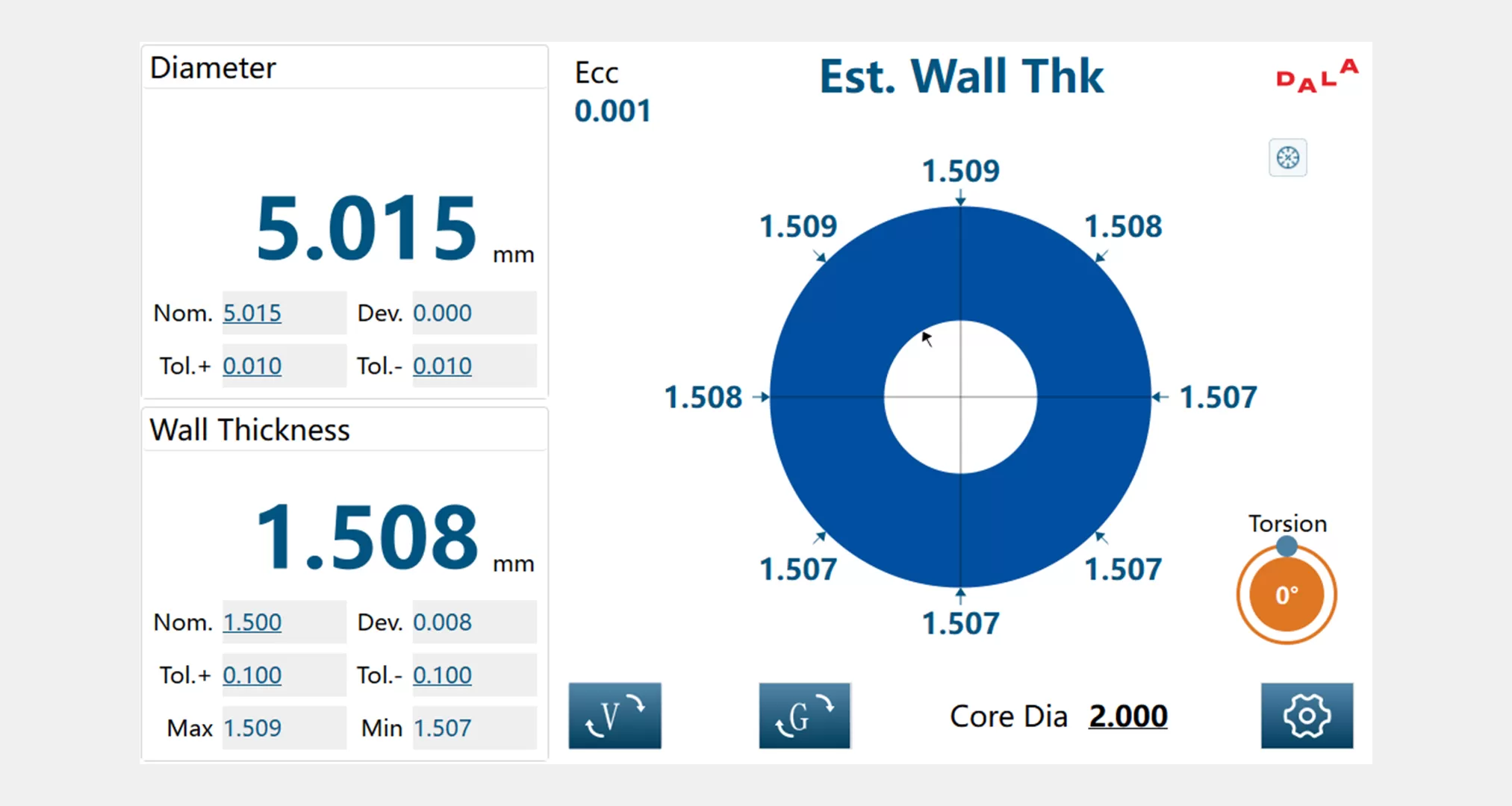 Supports non-contact 8-point eccentricity and wall thickness measurement, non-destructive with smaller blind zone